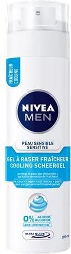 NIVEA MEN Sensitive Cooling - 200 ml -Scheergel - NIVEA