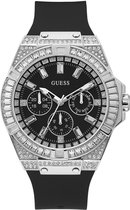 Guess Zeus GW0208G1 Horloge - Rubber - Zwart - Ø 47 mm