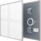 Hoog rendement infrarood stralingspaneel 370 Watt 60x60 cm wit glas met frame Welltherm