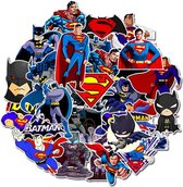 ProductGoods - 50 Stuks Superman Stickers - Muur Decoratie - Koffer Decoratie - Laptop Decoratie - Koelkast Decoratie - Stickervellen - Superman