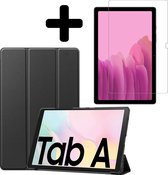 Samsung Galaxy Tab A7 2020 Hoes Case Hoesje + Screenprotector Zwart