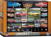 American Cars of the 1960s  (auto puzzel, 1000 stukjes)