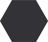 1,16m² - Hexagon / zeshoek vloer- en wandtegels - Timeless Black Mat 15x17 - Wandtegels keuken / badkamer