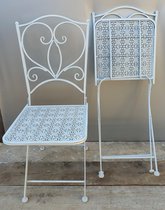 Siesta chair white 38x38xh93cm