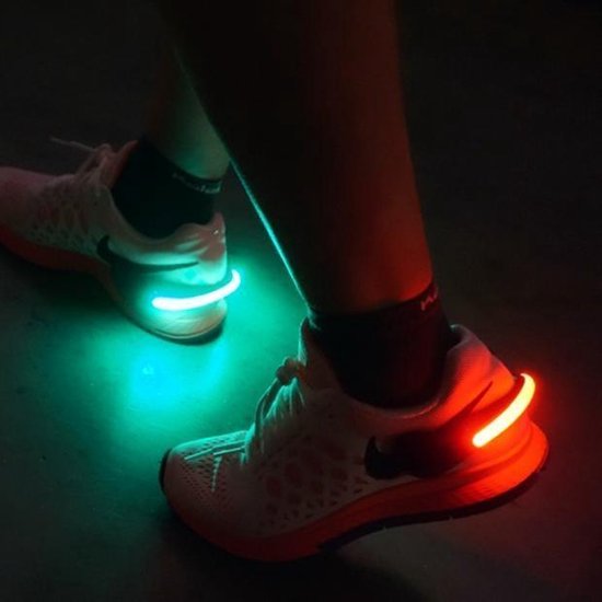 Arbitrage Beg voetstuk Running LED Light Shoe Clip schoen / Reflecterende hardloop/  veiligheidsverlichting/... | bol.com