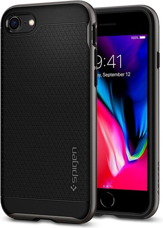 Spigen Neo Hybrid 2 case iPhone 7 8 SE 2020 SE 2022 hoesje Grijs bol