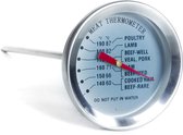 Vleesthermometer RVS | braadthermometer | Kernthermometer | Analoog | BBQ | Grill | Koken | Thermometer