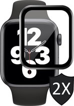 Apple Watch SE 40mm Protection d'écran - iWatch SE 40mm Protection d'écran - Verre de protection intégrale de l'écran - 2 pièces