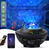 W&Z® StarryLight - Sterren Projector baby - Nachtlampje - Star/Galaxy Projector - Sterrenhemel Projector - Star light projector - Sterrenlamp - Nachtlamp - Muziek box bluetooth - Z