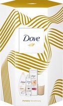 Geschenkset Dove 3 produkten met kaars
