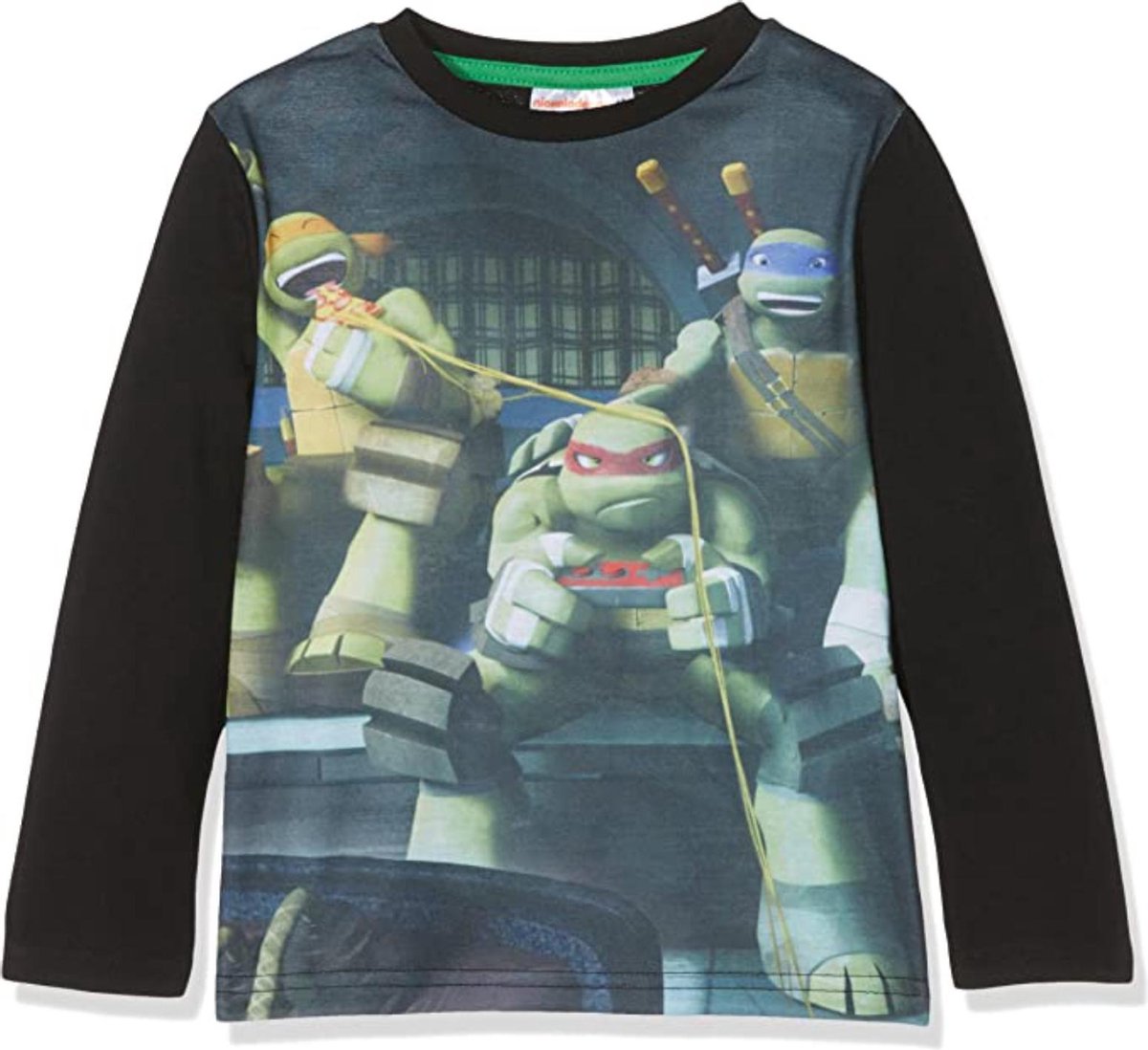 Teenage Mutant Ninja Turtles - Longsleeve - Zwart / Multi-kleur - 104 cm - 4 jaar - Polyester/katoen