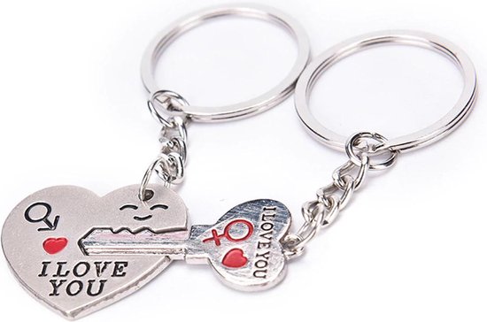 Startpunt Over het algemeen baan Sleutelhanger Liefde: "I Love You" | koppel | hart | 2 delig | man / vrouw  | valentijn... | bol.com