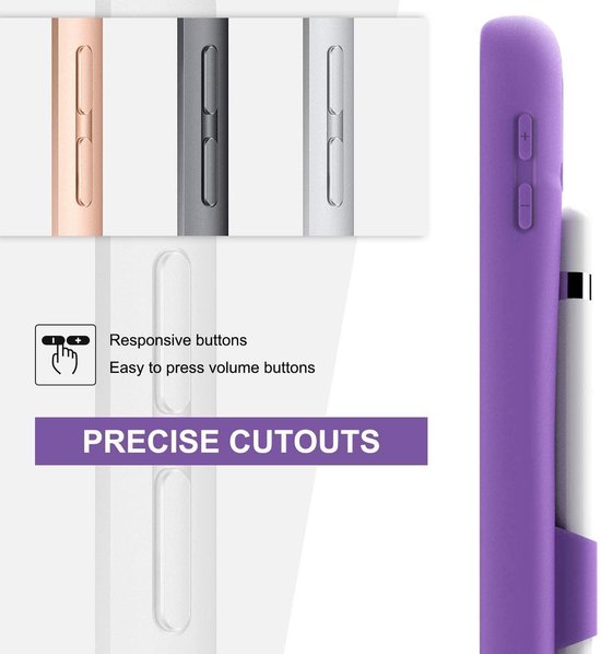 Protecteur de coque iPad 2019/2020 10,2 pouces violet