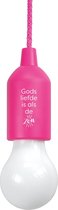 Led lamp - Kunststof - Lamp - Roze - Elian