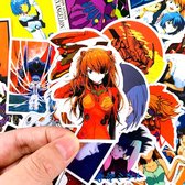 Mix van 50 Unieke Neon Genesis Evangelion Anime Cartoon Stickers