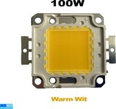 1x 100W LED Hoog Vermogen COB – 9500-11000 LM warm wit