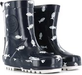 Shoesme regenlaars blauw met fishbone