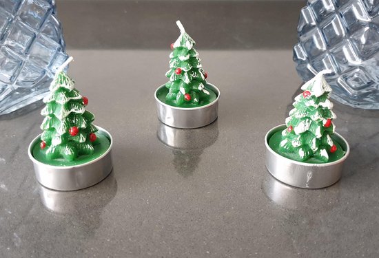 Sapin de Noël Mini Bougies Père Noël Bonhomme De Neige, 3 Pièces
