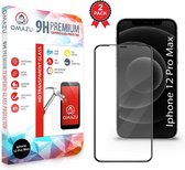 Omazu 3D Tempered Glass Screenprotector, Apple Phone 12 Pro MAX, 6,7''(Full Screen) 2-Pack, Met Applicator Tool