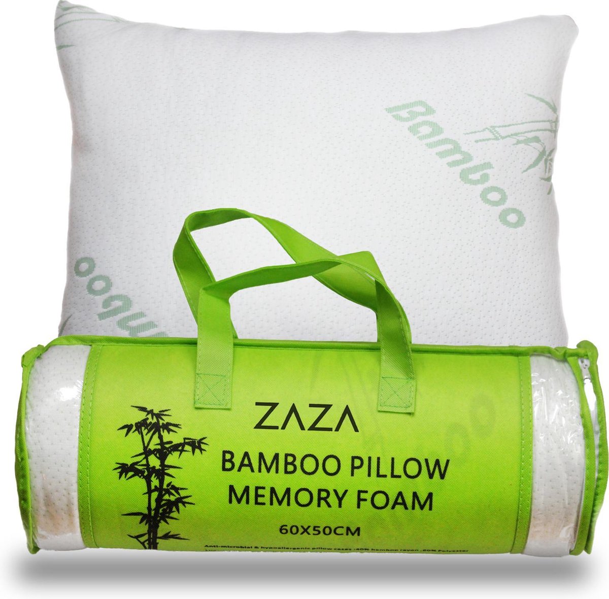 Bamboe kussen - Bamboo Kussen - Cool Comfort - ZAZA Origineel Bamboekussen  voor een... | bol.com