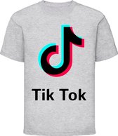 Tik Tok TikTok Shirt grijs Kids Grijs - Maat 164/176