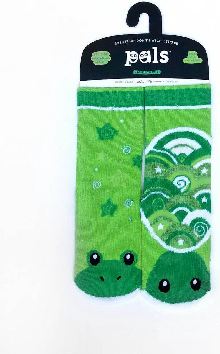 Frog & Turtle | artist series | 4-8 jr) | Pals kindersokken