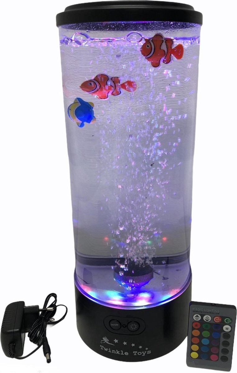 Magic Fish Light, colonne d'eau à bulles de poisson XXL | bol