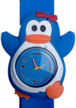 Pinguin horloge met een slap on bandje