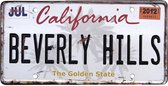 Signs-USA - Souvenir kentekenplaat nummerbord Amerika - verweerd - 30,5 x 15,3 cm - California - Beverly Hills