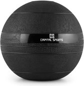 CAPITAL SPORTS Groundcracker Slamball  - robuuste gewichtsbal voor verschillende functional fitness oefeningen - rubber - zwart