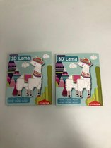 3D lama - twee stuks