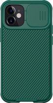 Hoesje geschikt voor Apple iPhone 12 / 12 Pro - CamShield Pro Armor Case - Back Cover - Groen