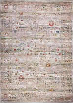 Louis de Poortere - 8894 Antiquarian Turkish Delight Vloerkleed - 140x200 cm - Rechthoekig - Laagpolig, Vintage Tapijt - Bohemian, Oosters, Retro - Meerkleurig