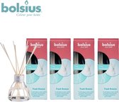 Bolsius Fresh Breeze Geurstokjes - 4 x 45 ml - Voordeelverpakking