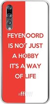 6F hoesje - geschikt voor Huawei P20 Pro -  Transparant TPU Case - Feyenoord - Way of life #ffffff