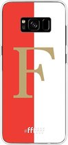 6F hoesje - geschikt voor Samsung Galaxy S8 Plus -  Transparant TPU Case - Feyenoord - F #ffffff