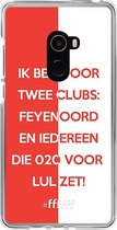 6F hoesje - geschikt voor Xiaomi Mi Mix 2 -  Transparant TPU Case - Feyenoord - Quote #ffffff
