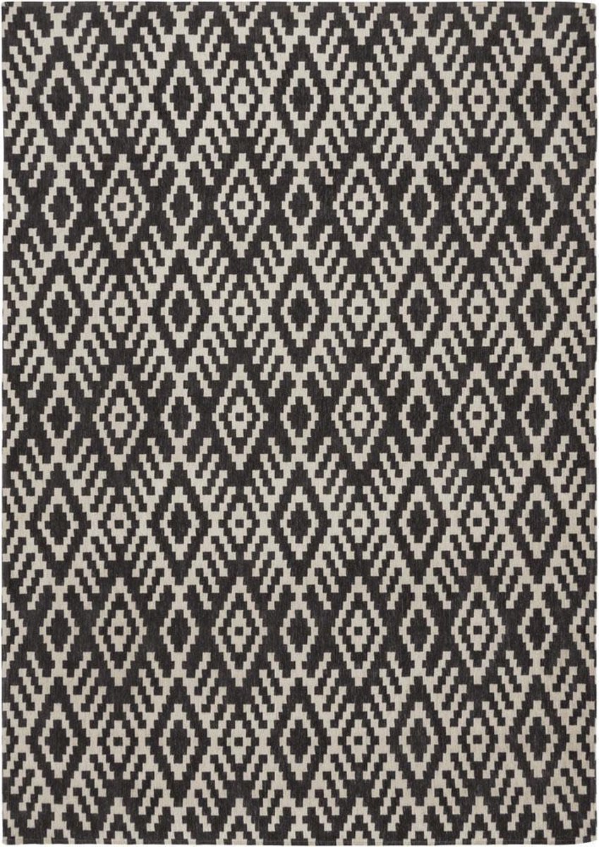 Laagpolig RG8743 Charcoal Vloerkleed - Romo - 200x280 cm