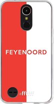 6F hoesje - geschikt voor LG K10 (2017) -  Transparant TPU Case - Feyenoord - met opdruk #ffffff