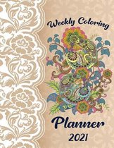 Weekly Coloring Planner 2021