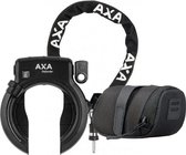 AXA Defender ART2 fietsslot 100cm AXA insteekketting set met opbergtas - zadeltas - Zwart