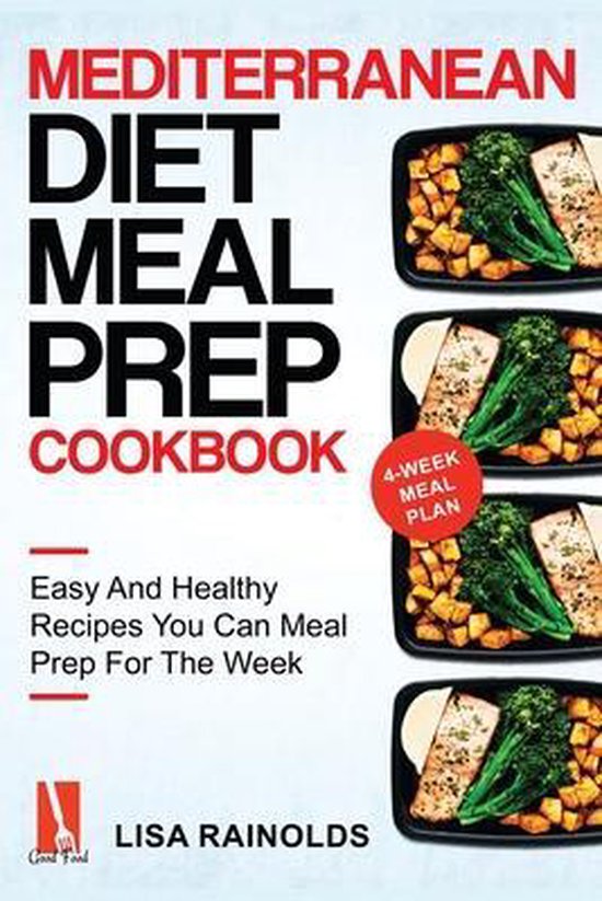 Healthy Cookbook- Mediterranean Diet Meal Prep Cookbook - cover