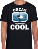 Dieren orka s t-shirt zwart heren - orcas are serious cool shirt - cadeau t-shirt orka/ orka s liefhebber XL