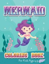 Mermaid Coloring Book for Kids Ages 4-8
