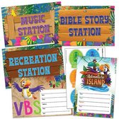 Vacation Bible School (Vbs) 2021 Discovery on Adventure Island Activity Center Signs & Publicity Pak: Quest for God's Great Light