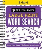 Brain Games- Brain Games 2-In-1 - Large Print Word Search