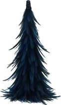 Pomax | Figaro | Kobalt Blauwe veren kerstboom 35 x 15 cm