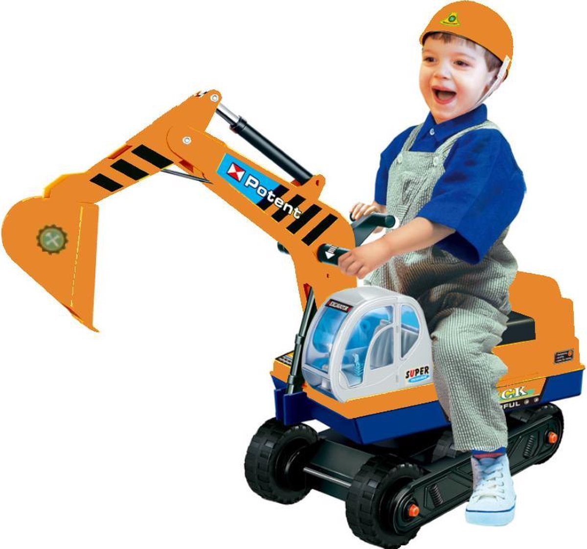 Graafmachine Speelgoed Loopauto Jongens Inclusief Schep Arm en