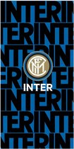 Inter Milan Handdoek 70 x 140 cm Zwart/Blauw