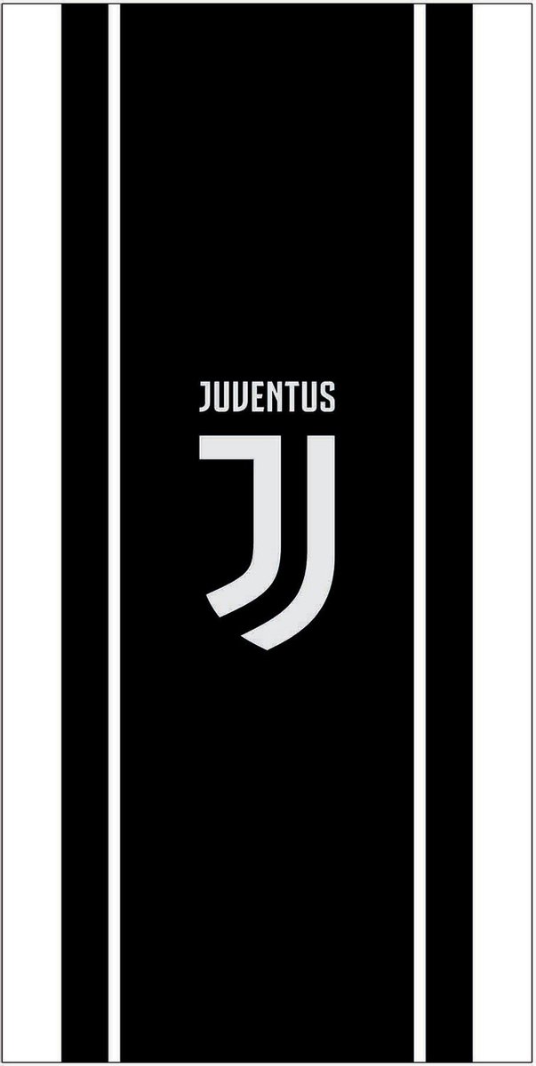 Juventus Handdoek 70 x 140 cm Zwart/Wit